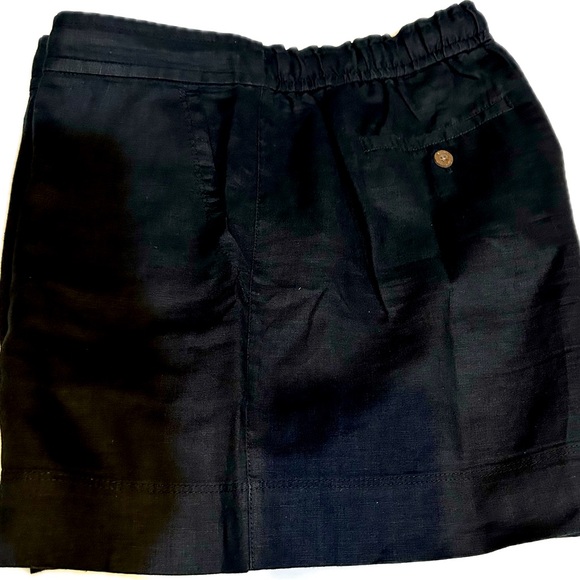 TOMMY BAHAMA WOMENS LINEN BLACK DRAWSTRING BUTTON ZIP POCKETS TWO PALM SHORTS L - Picture 3 of 8